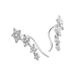 Boucles D'oreilles Grimpantes Argent Blanc Aldric Etoiles Oxyde - Piercings d'oreilles Femme | Marc Orian