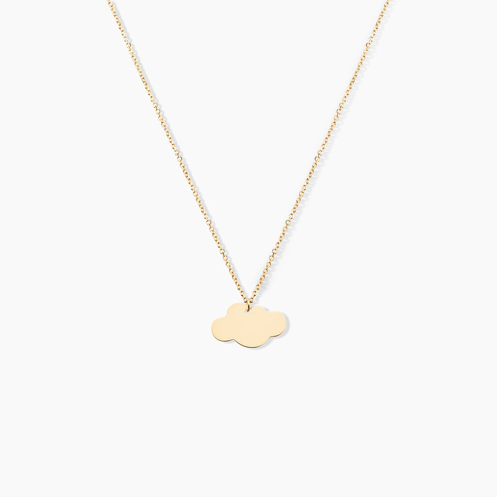 Collier Helenia Nuage Gravable Or Jaune - Colliers ete Enfant | Marc Orian