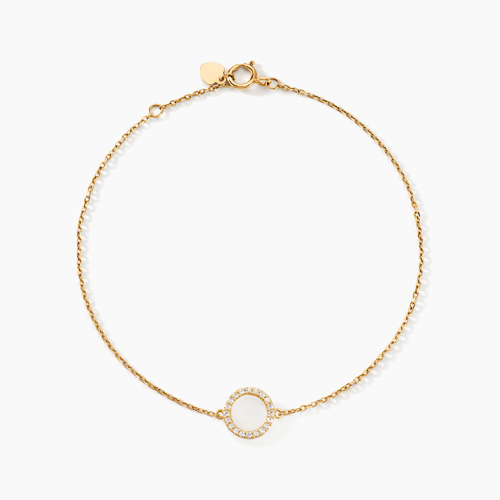 Bracelet Lim Or Jaune Oxyde De Zirconium - Bracelets chaînes Femme | Marc Orian