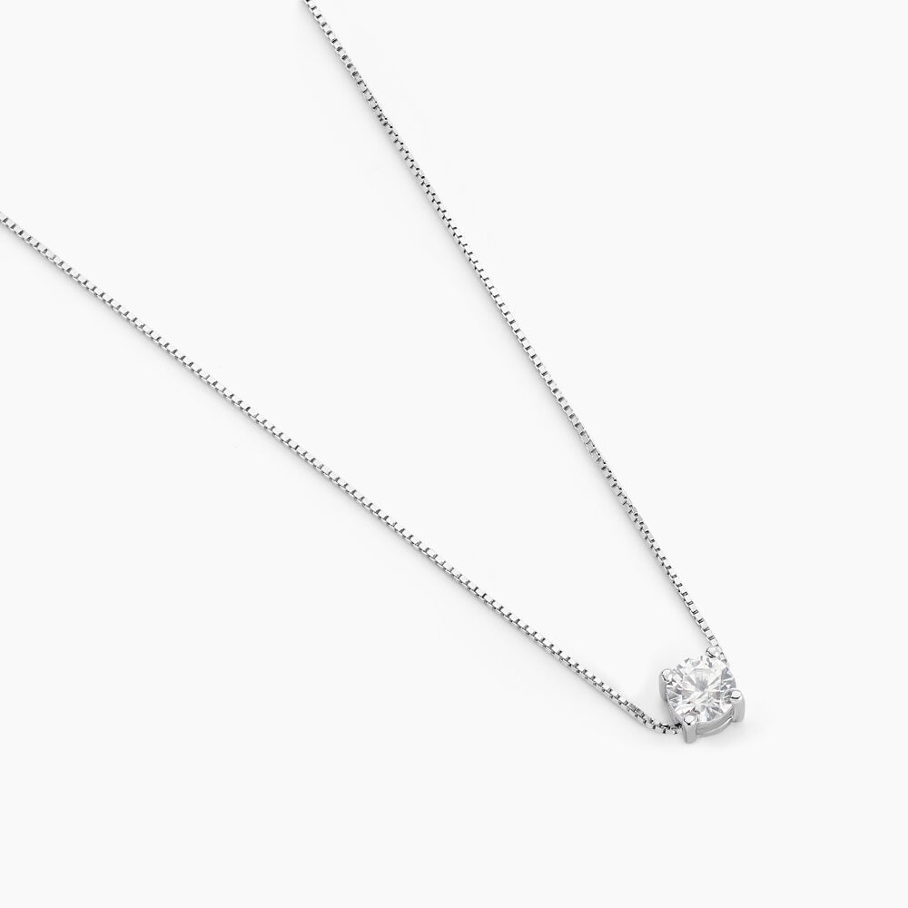 Collier Rio Santa Teresa Argent Blanc Oxyde De Zirconium - Colliers avec pierres Femme | Marc Orian