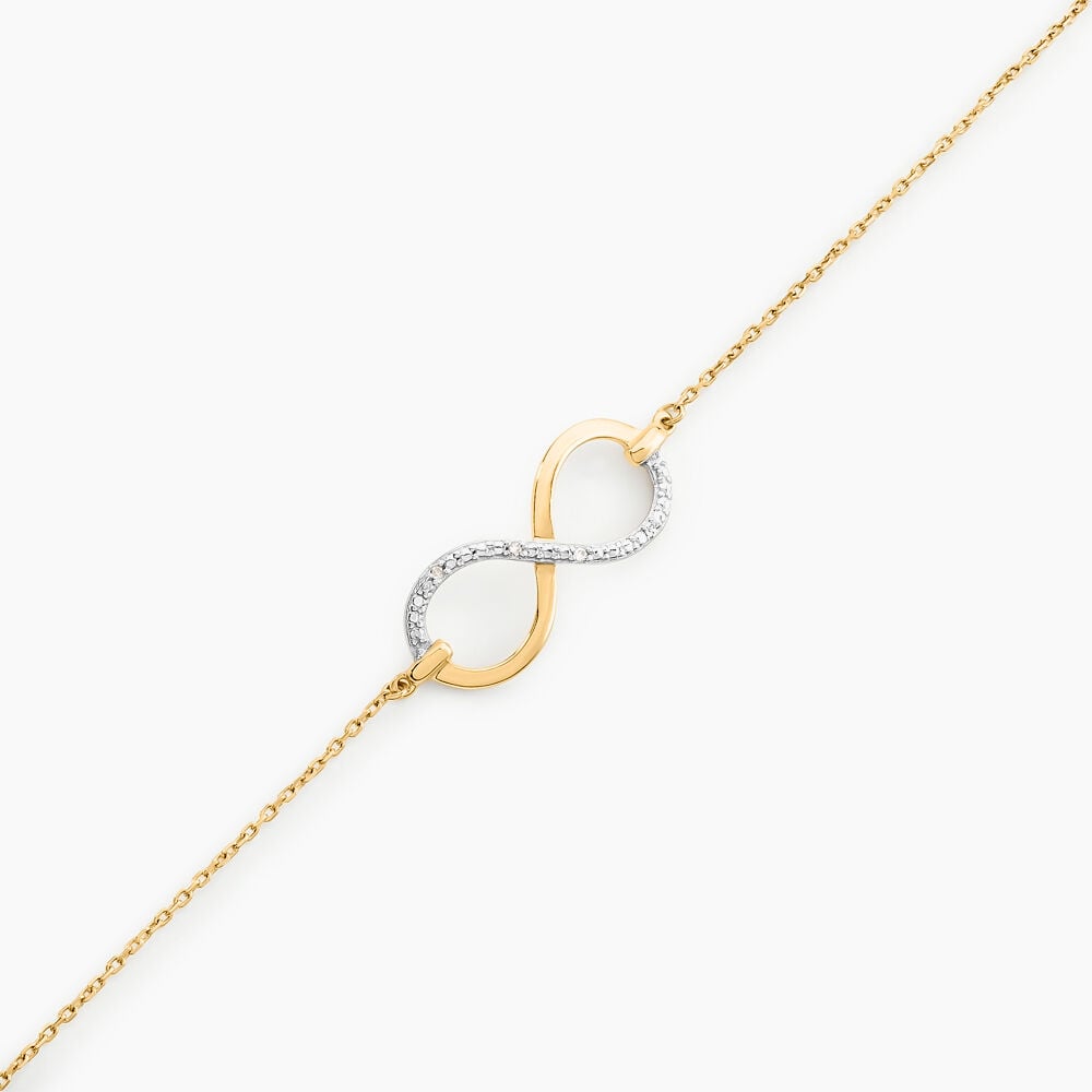Bracelet Infino Or Jaune Diamant - Bracelets cha&icirc;nes Femme | Marc Orian