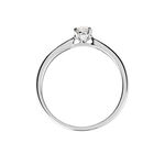 Bague Solitaire Or Blanc Flora Diamant - Solitaires Femme | Marc Orian