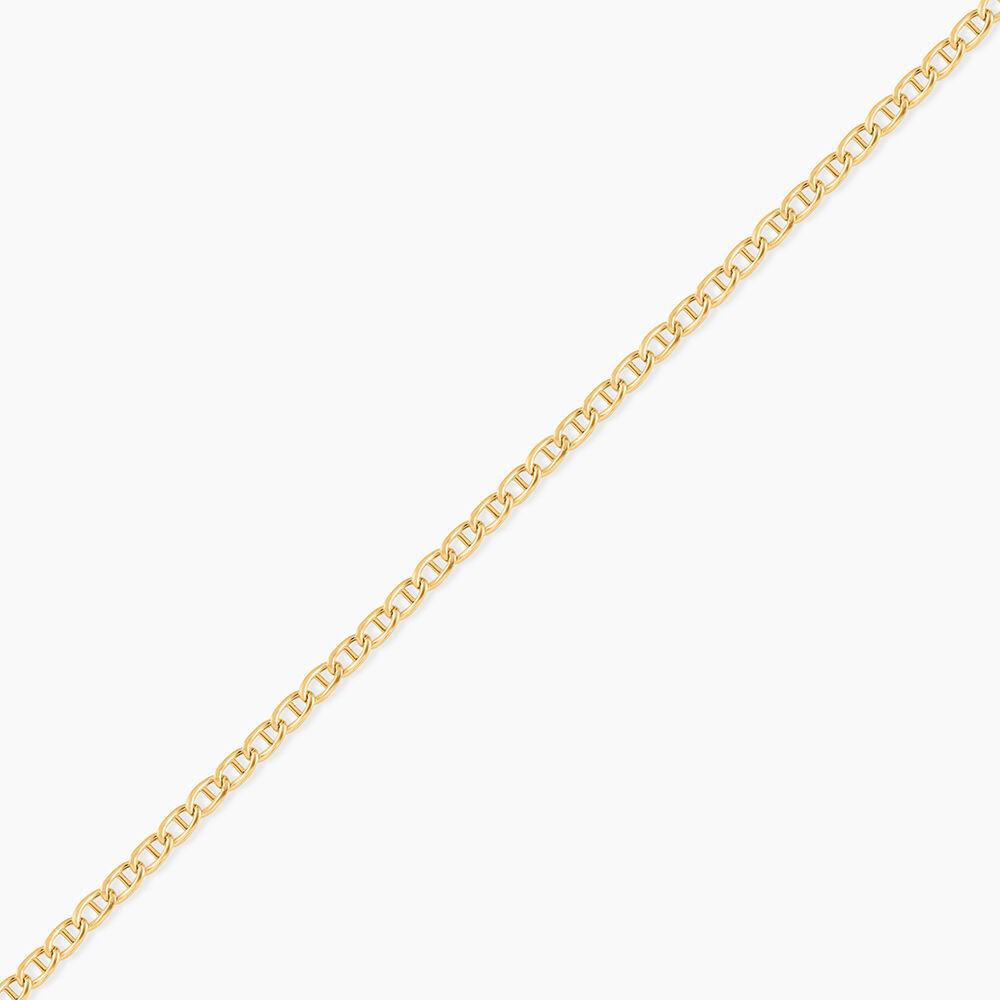 Bracelet Capucin Or Jaune Maille Marine Plate - Bracelets mailles Femme | Marc Orian