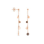 Boucles D'oreilles Pendantes Lorainne Argent Bicolore Oxyde - Pendantes Femme | Marc Orian