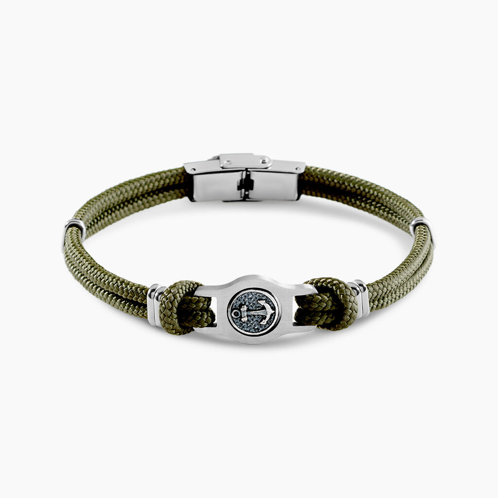 Bracelet Kendrick Acier Blanc - Bracelets cordons Homme | Marc Orian