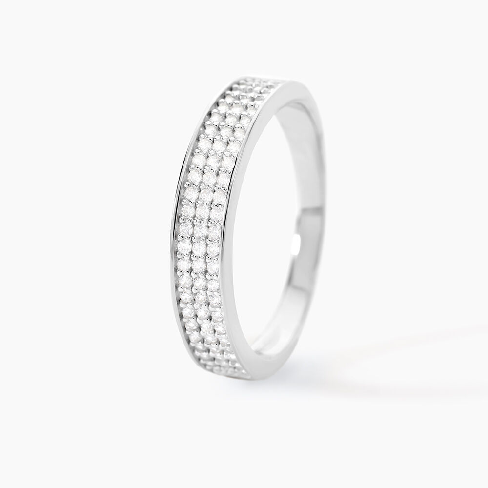 Bague Kaycee Argent Blanc Oxyde De Zirconium - Bagues avec pierre Femme | Marc Orian