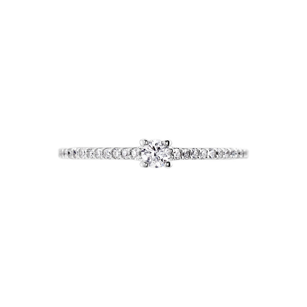 Bague Solitaire Or Blanc Nyala Diamants - Solitaires Femme | Marc Orian
