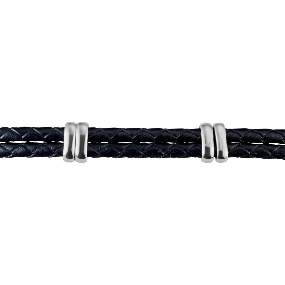 Bracelet Phebus Him Cuir De Vache Noir - Bracelets cuir Homme | Marc Orian