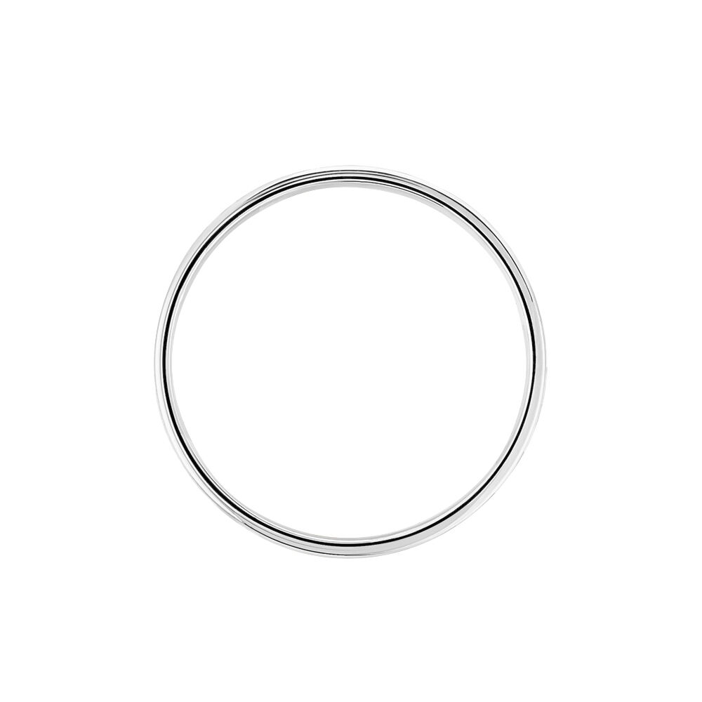 Alliance Epi Ruban Plat Or Blanc - Alliances duo Unisex | Marc Orian