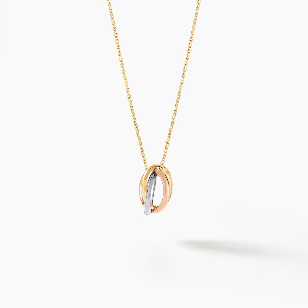 Pendentif Ferdinanda Entrelace Or Tricolore - Pendentifs Femme | Marc Orian
