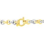 Bracelet Jodie Maille Jaseron Godronne Or Bicolore - Bracelets mailles Femme | Marc Orian