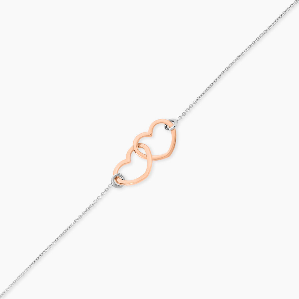 Bracelet Argent Bicolore Virgi - Bracelets Anneaux Entrelaces Femme | Marc Orian