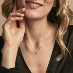 Collier Diapre Or Blanc Topaze Oxyde De Zirconium - Colliers avec pierres Femme | Marc Orian