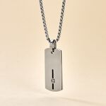Collier Iefan Acier Blanc Oxyde De Zirconium - Colliers avec pierres Homme | Marc Orian