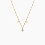 Collier Johara Argent Dor&eacute; A L'Or 750/1000 Topaze Oxyde De Zirconium - Colliers avec pierres Femme | Marc Orian