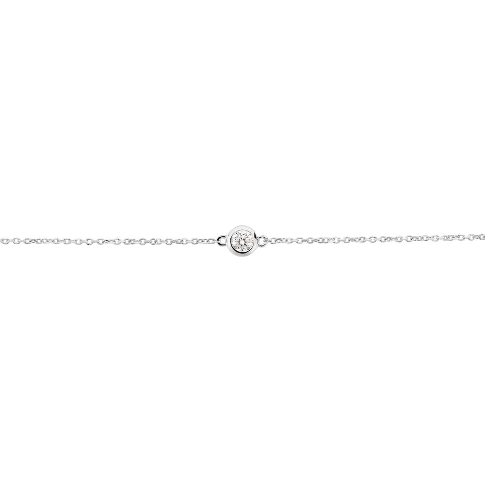 Bracelet Ofelia Or Blanc Diamant - Bracelets cha&icirc;nes Femme | Marc Orian