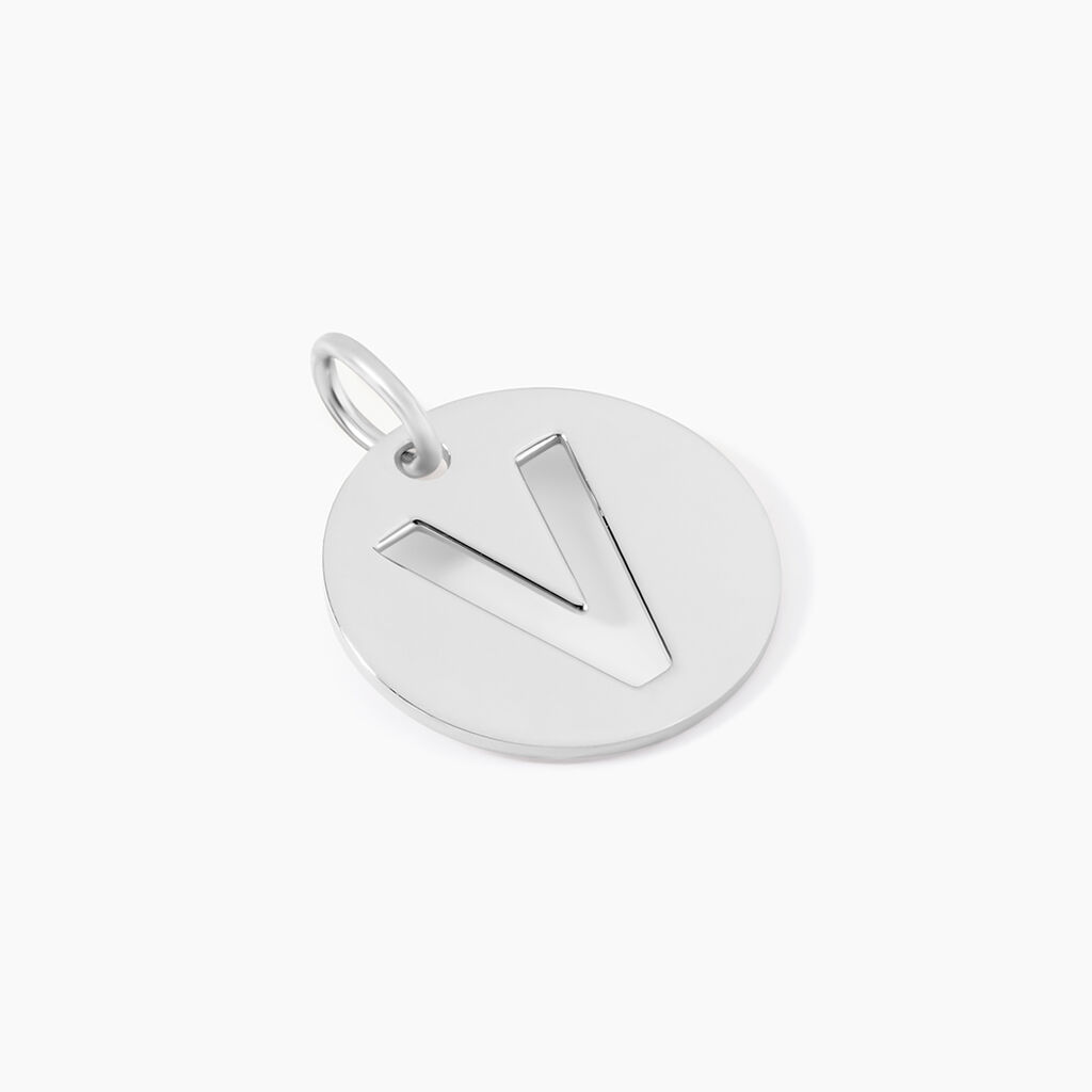 Pendentif Elio V Argent Blanc - Bijoux fantaisie Famille | Marc Orian