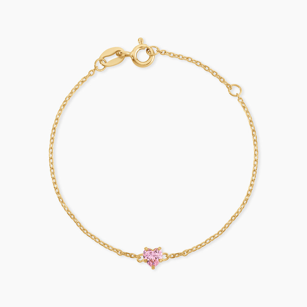 Bracelet Avaya Argent Dor&eacute; A L'Or 750/1000 Oxyde De Zirconium - Bracelets fantaisie Enfant | Marc Orian