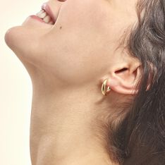 Créoles Vickie Or Jaune - Boucles d'oreilles Créoles Femme | Marc Orian