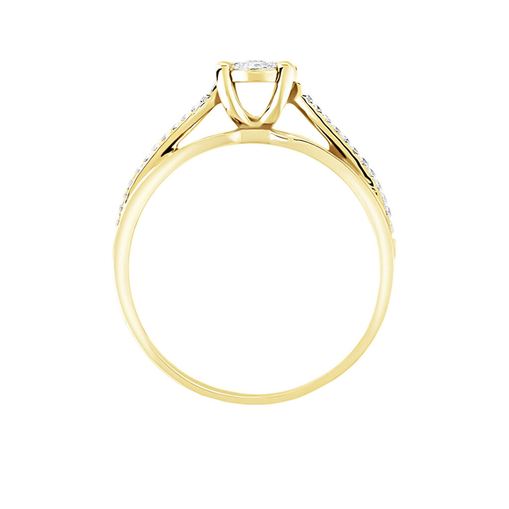 Bague Kate Or Jaune Diamant - Parure de mariage Femme | Marc Orian