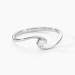 Bague Solitaire Vrille Or Blanc Diamant - Parures de mariage Femme | Marc Orian