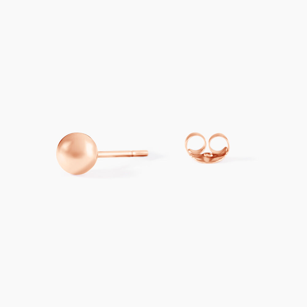 Boucles D'oreilles Puces Virgie Argent Rose - Puces Femme | Marc Orian