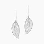 Boucles D'oreilles Pendantes Fanni Argent Blanc - Pendantes Femme | Marc Orian
