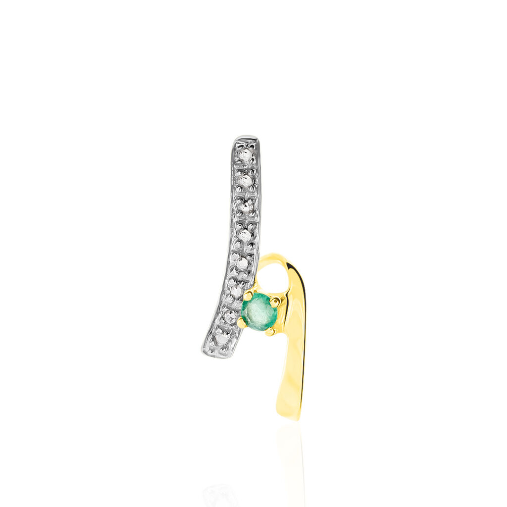 Pendentif Loubra Or Jaune Emeraude - Pendentifs Femme | Marc Orian