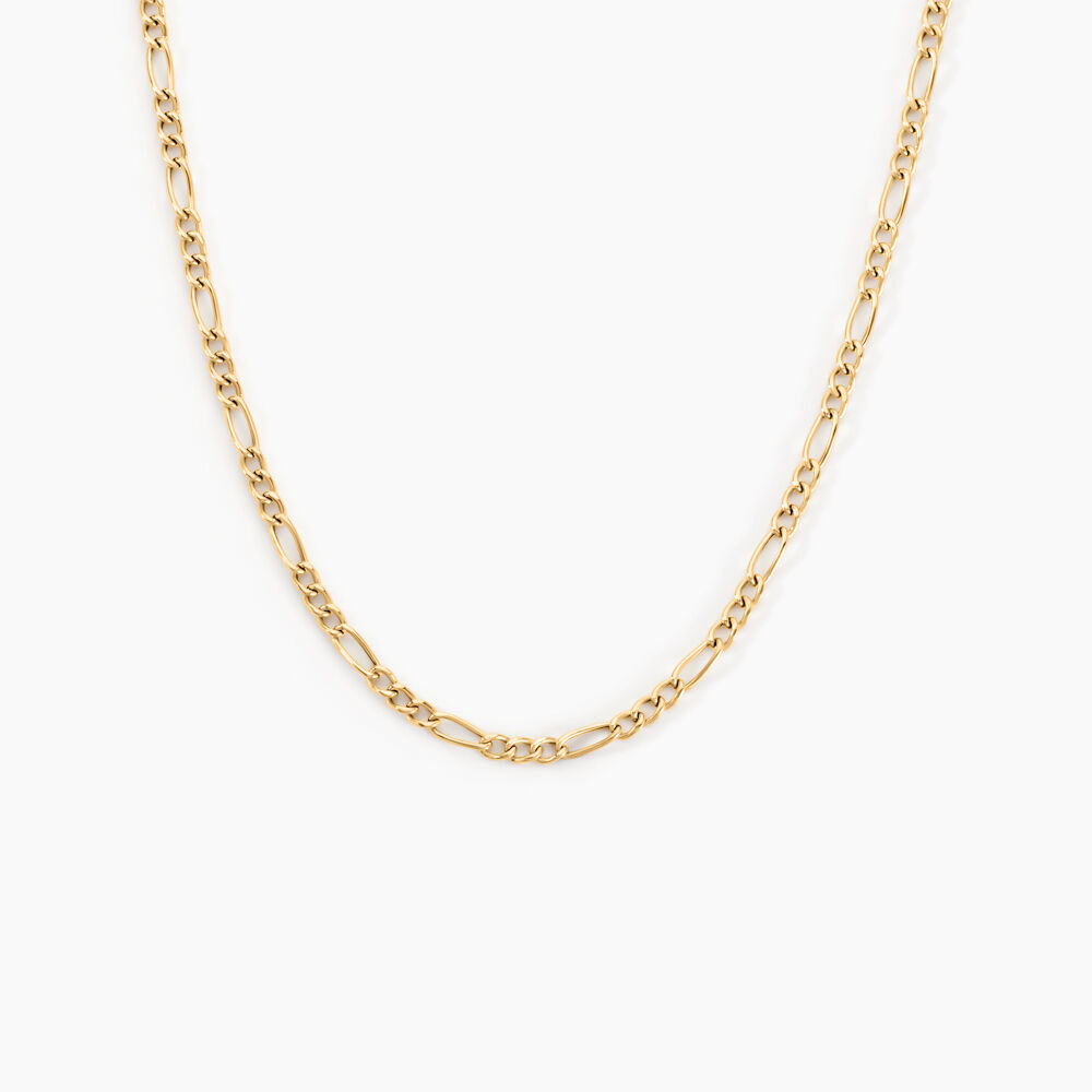 Chaîne Cameo Maille Alternee 1/3 Or Jaune - Chaines Homme | Marc Orian