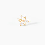 Boucles D'Oreilles Puces Farid Or Jaune Oxyde De Zirconium - Puces Femme | Marc Orian