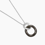 Collier Lola Cera Argent Blanc C&eacute;ramique Et Oxyde De Zirconium - Colliers avec pierres Femme | Marc Orian