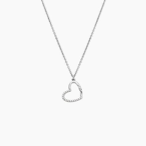 Collier Phila Argent Blanc Oxyde De Zirconium - Colliers avec pierres Femme | Marc Orian