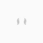 Boucles D'Oreilles Puces Subira Argent Blanc Oxyde De Zirconium - Puces Femme | Marc Orian