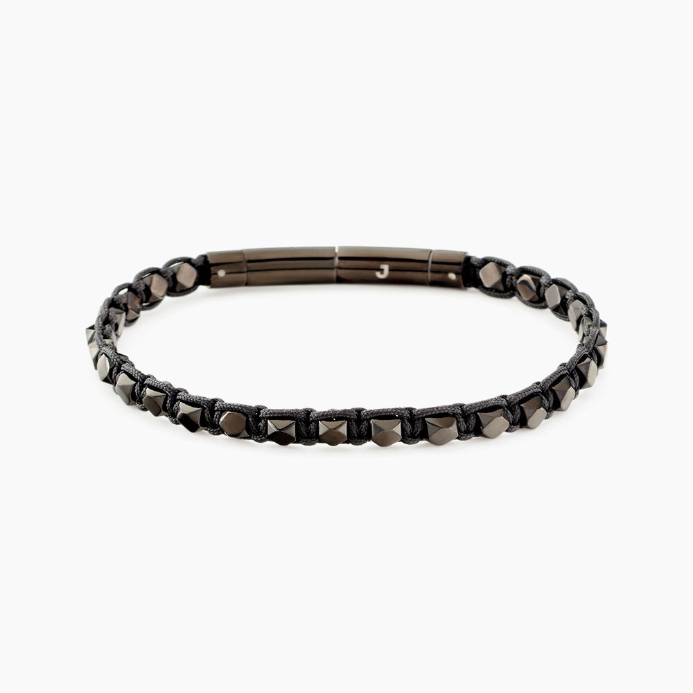 Bracelet Jourdan Acier Noir - Bracelets cordons Homme | Marc Orian