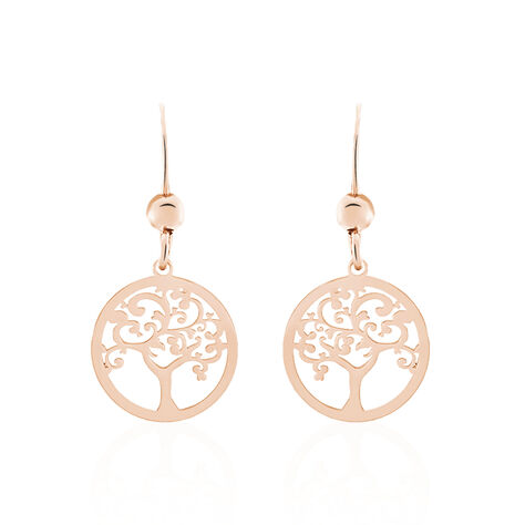 Boucles D'oreilles Pendantes Marijan Argent Rose - Pendantes Femme | Marc Orian
