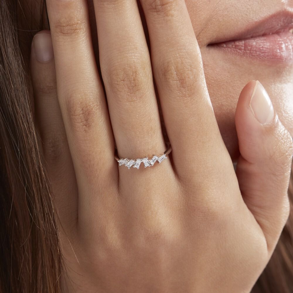 Bague Adonia Argent Blanc Oxyde De Zirconium - Bagues avec pierre Femme | Marc Orian