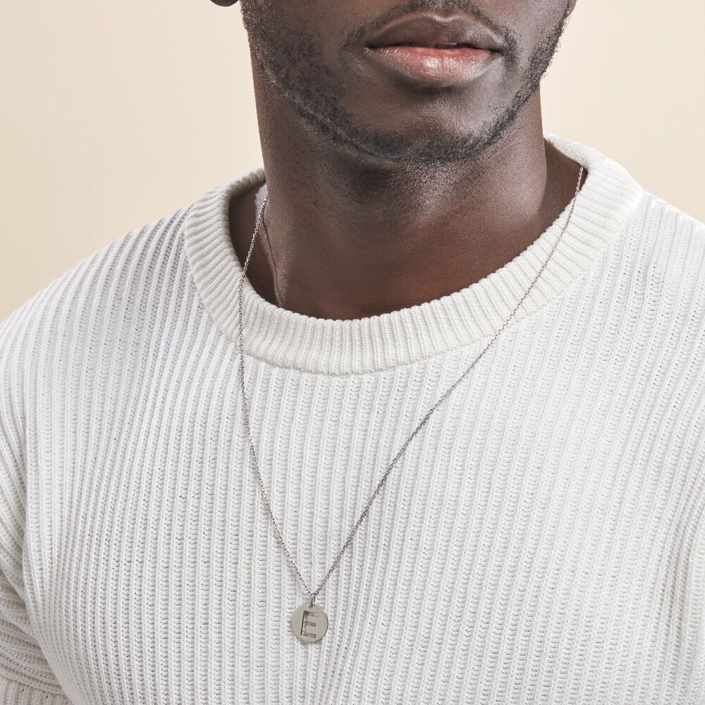Pendentif Elio E Argent Blanc - Pendentifs Famille | Marc Orian