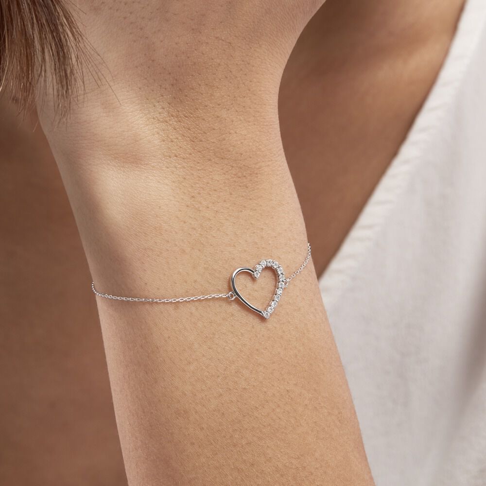 Bracelet Chlora Or Blanc Diamant - Bracelets chaînes Femme | Marc Orian