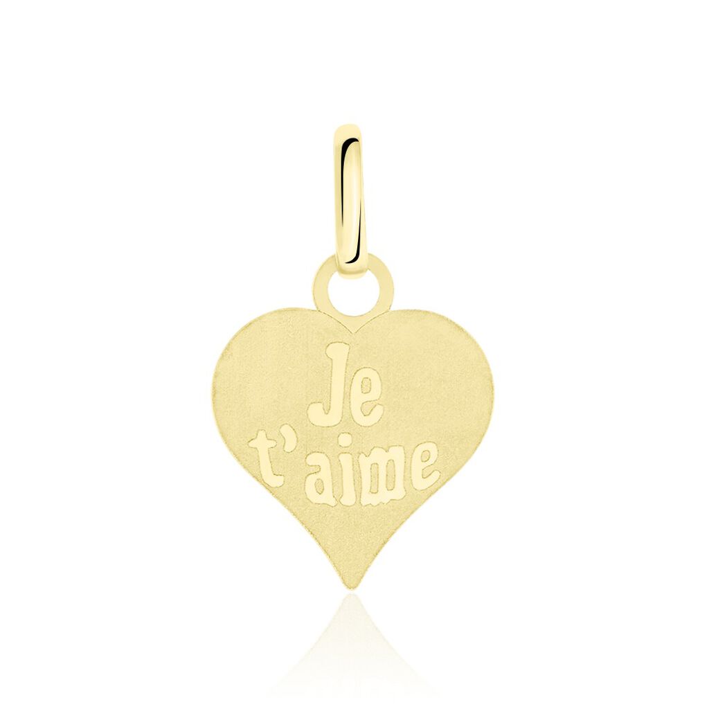 Pendentif Eudocie Coeur Message Or Jaune - Pendentifs Femme | Marc Orian