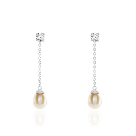 Boucles D'oreilles Pendantes Andony Argent Perles - Boucles d'oreilles Pendantes Femme | Marc Orian
