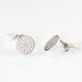 Boucles D'oreilles Puces Darwin Argent Blanc Oxyde - Puces Femme | Marc Orian