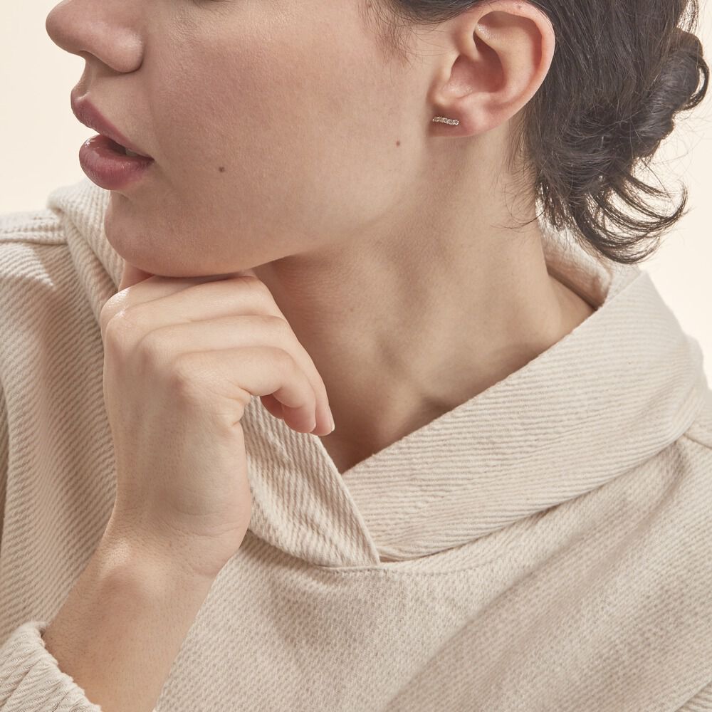 Boucles D'oreilles Pendantes Dahina Or Jaune Oxyde De Zirconium - Pendantes Femme | Marc Orian