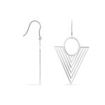 Boucles D'oreilles Pendantes Assala Argent Blanc - Pendantes Femme | Marc Orian