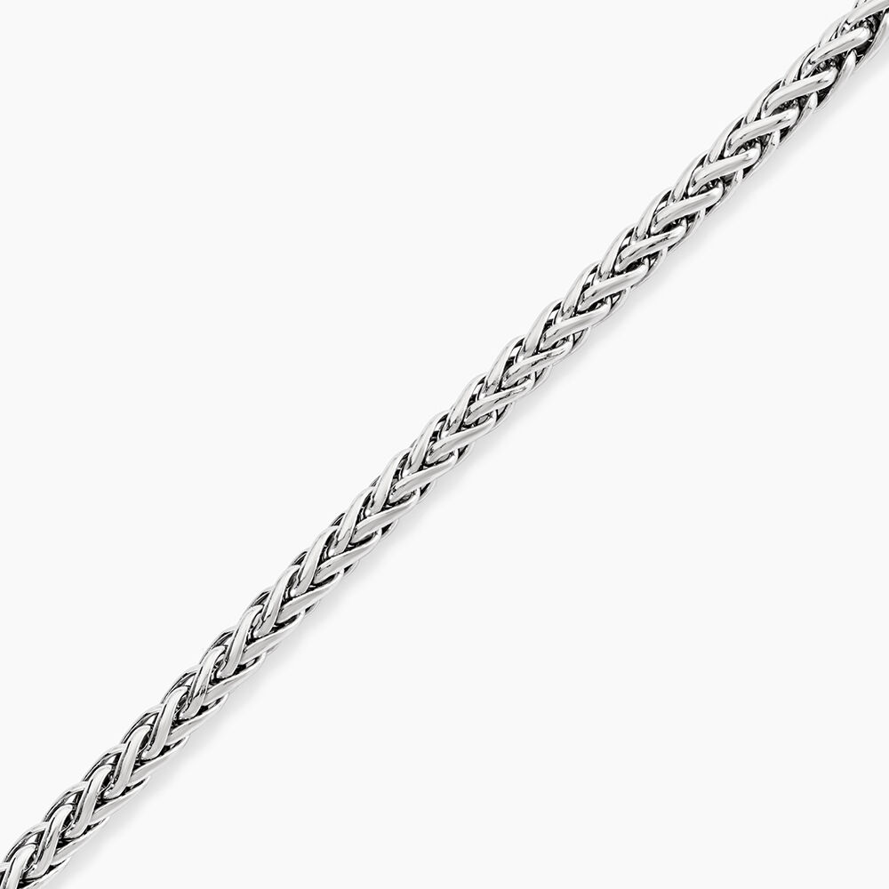 Bracelet Jany Maille Palmier Or Blanc - Bracelets mailles Femme | Marc Orian