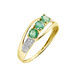 Bague Or Jaune Abelard Emeraudes Diamants - Bagues vintage Femme | Marc Orian