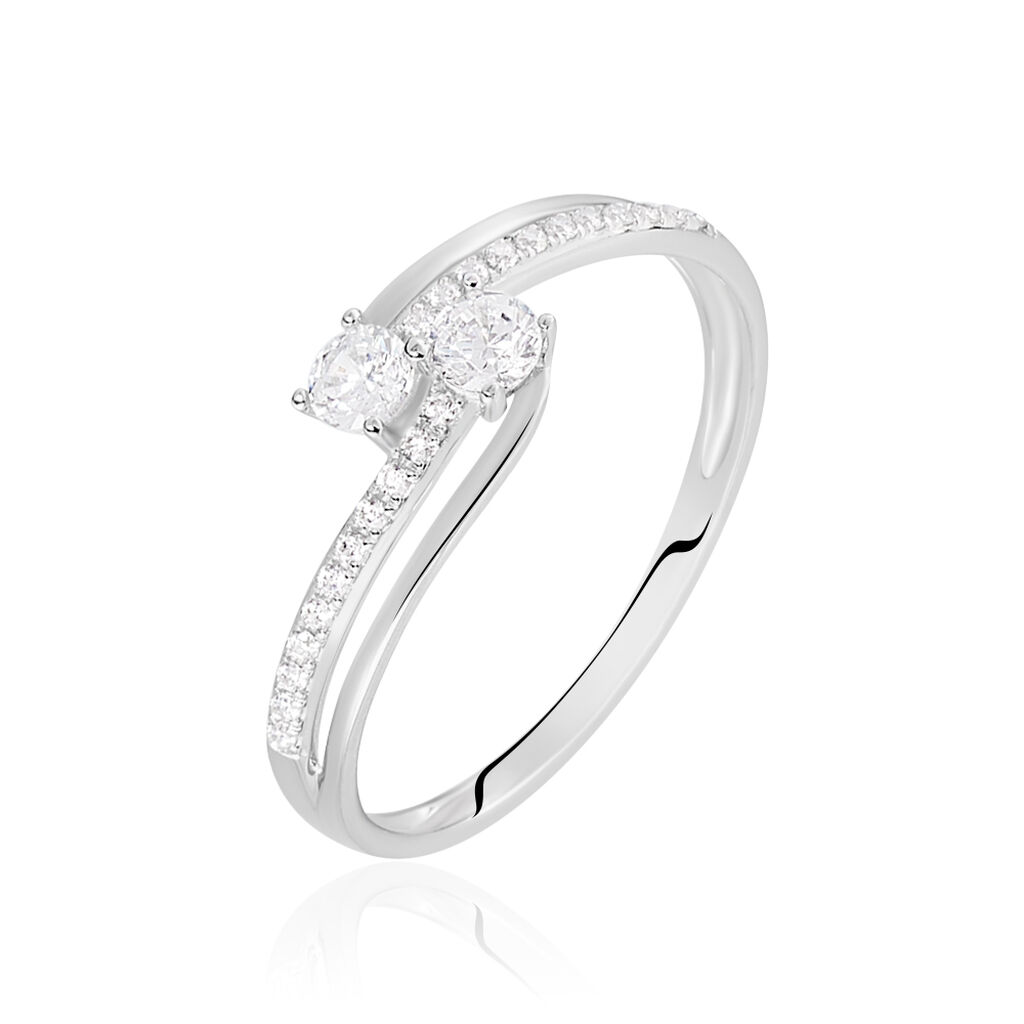 Bague Clarina Or Blanc Oxyde De Zirconium - Bagues Femme | Marc Orian