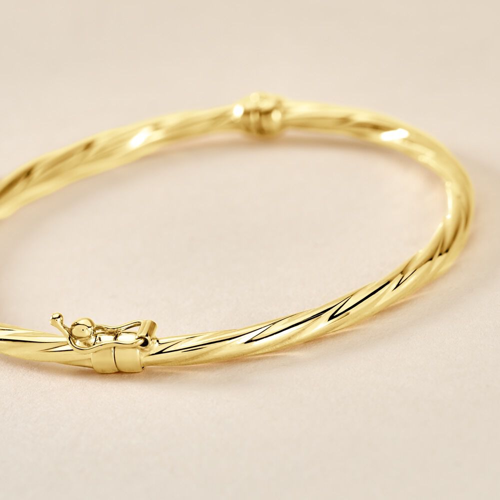 Bracelet Jonc Anaisaae Torsade Or Jaune - Bracelets joncs Femme | Marc Orian