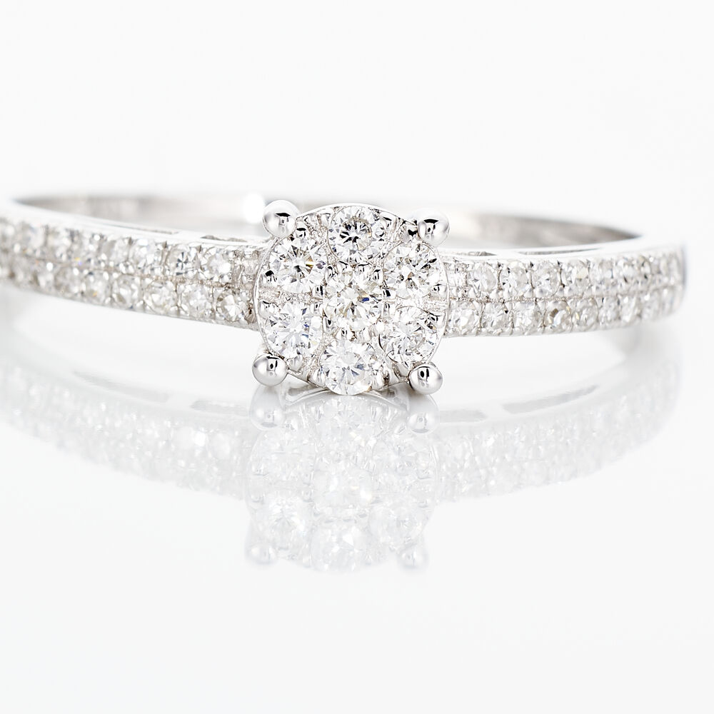 Bague Julia Or Blanc Diamant - Parures de mariage Femme | Marc Orian