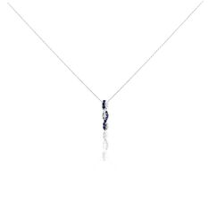 Collier Ligera Or Blanc Saphir Et Diamant - Colliers Femme | Marc Orian