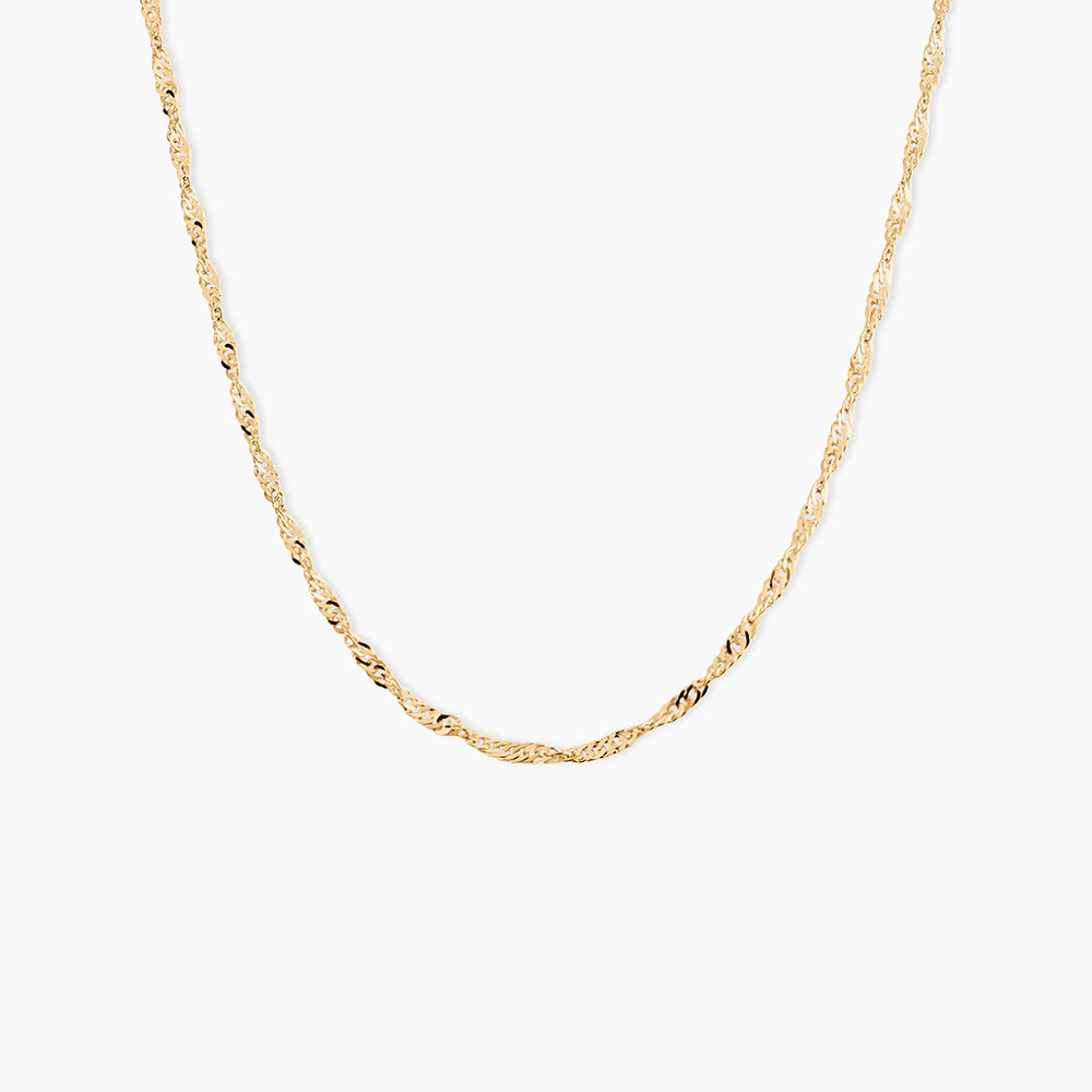 Cha&icirc;ne Imanie Maille Singapour Or Jaune - Chaines Femme | Marc Orian